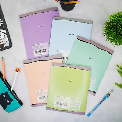 Тетрадь в клетку Listoff, "Занимательная тетрадь", 48 листов, в ассортименте - фото 3