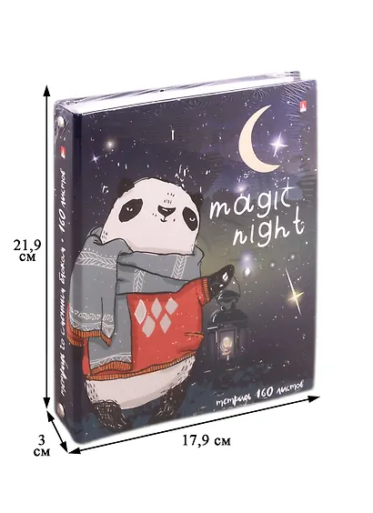 Тетрадь на кольцах в клетку Альт, Magic Night, 160 листов - фото 2