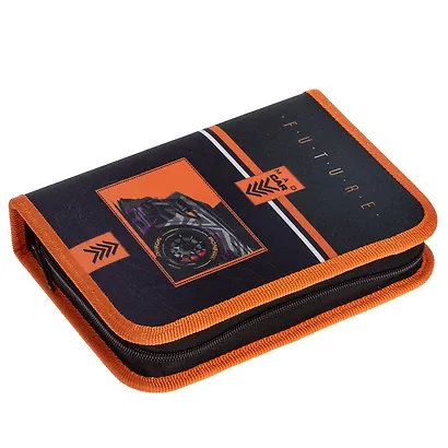 Пенал 1 отделение "Mad car" 20*14, ткань/картон - фото 6