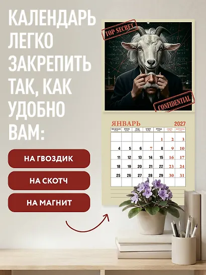 Это всегда были они! Секретный настенный календарь на 2027 год (300х300 мм) - фото 5