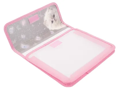 Папка для тетрадей А5 "Белый котик" липучка, Оникс - фото 2