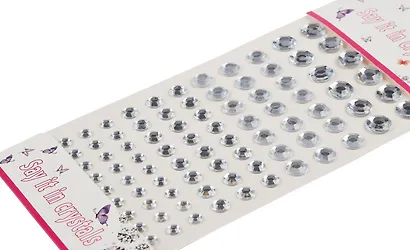 Набор страз кристаллы, белые, микс размеров  2ШТ - фото 2