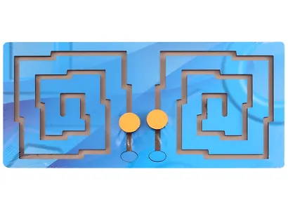 Развивающая игра Fofa. Лабиринт. Полушарная доска "Квадрат" - фото 1