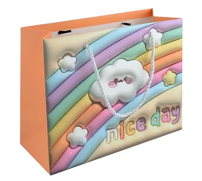 Пакет А4 26*32*12 "Cute clouds" дет., бум.мат.ламинат, горизонт., ассорти - фото 3