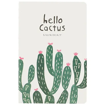Тетрадь в клетку Languo, Hello cactus, 44 листа, в ассортименте - фото 1