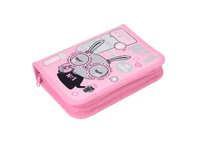 Пенал 1 отделение "В модном чате" 20*14, ткань/картон - фото 6