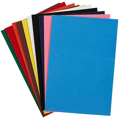 Картон цветной 10цв 10л А4 бархатный, карт.папка, Каляка-Маляка - фото 2