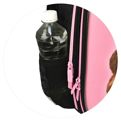 Ранец "Брюнетка с собачкой" 2 отделения, 27*37*13 см, 3 кармана - фото 15