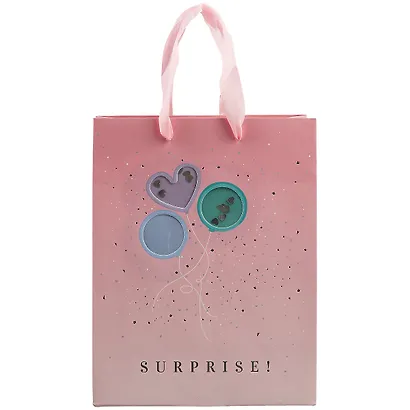 Пакет А5 23*18*10 Surprise! Pink нейтр., бум.мат.ламинат - фото 2