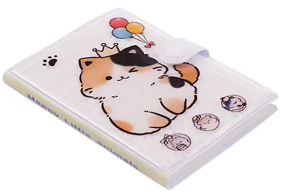 Записная книжка А7 60л нелин. "Котики" в ПВ-обл., на кнопке, мех., ассорти - фото 10