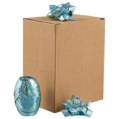 Набор для упаковки «Голография голубой», 2 банта, лента - фото 2