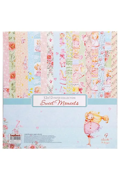 Набор бумаги для скрапбукинга 30,5х30,5см, 190гр/м Маленькая принцесса (9 двустор) - фото 1