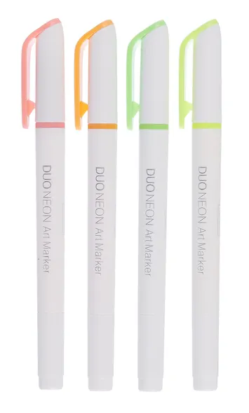 Маркеры для скетчинга 04цв "Duo NEON" двухсторонние, ПВХ-уп., подвес - фото 2