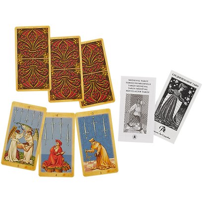 Таро Аввалон, Medieval Tarot Таро Средневековое (на англ. яз.) (78 карт) (EX138) (коробка) - фото 3