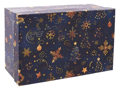 Коробка подарочная "НОЧНЫЕ ГРЕЗЫ" 30.5*20*13см, Новый год, картон - фото 2
