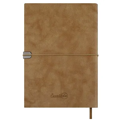 Ежедневник дат. 2026г. А5 176л "Тиволи глосс" бежевый, кожзам, мягк. переплет, застёжка-резинка, блинт.тиснение, офсет, справ.мат-лы, ляссе, инд.уп - фото 13