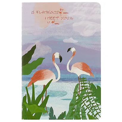 Тетрадь в линейку Flamingos, А5, 38 листов, в ассортименте - фото 1