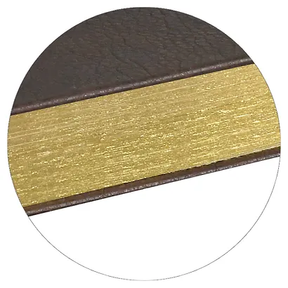 Ежедневник недатированный А5 160 листов "Шеврет глосс" коричневый, мягкий переплёт, искусственная кожа - фото 12