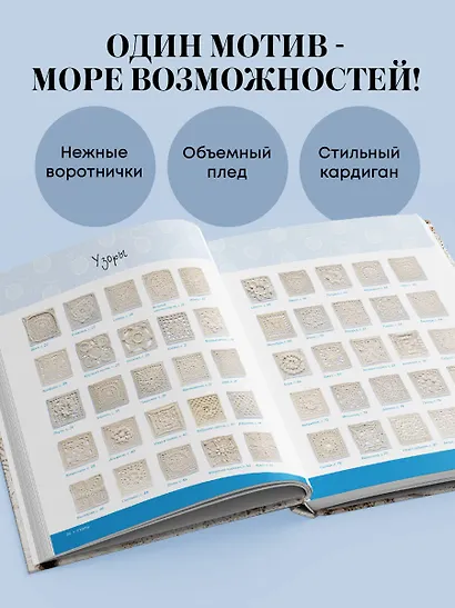 Бабушкин квадрат на новый лад. 50 трендовых авторских узоров для вязания крючком. 11 стильных идей для дома и гардероба - фото 5