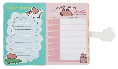 Книга для записей А5 68 листов в линейку, "Funny Capybara", магнитная застежка, в ассортименте - фото 6