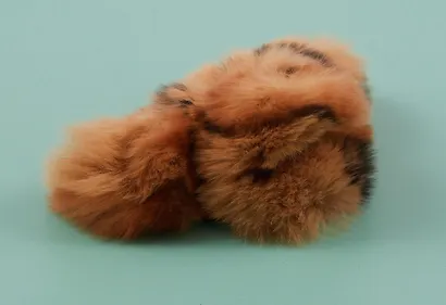 Заколка-крабик Леопардовый принт (коричневый) (мех) (13см) (12-253004-С16) (Lafilaf) - фото 4