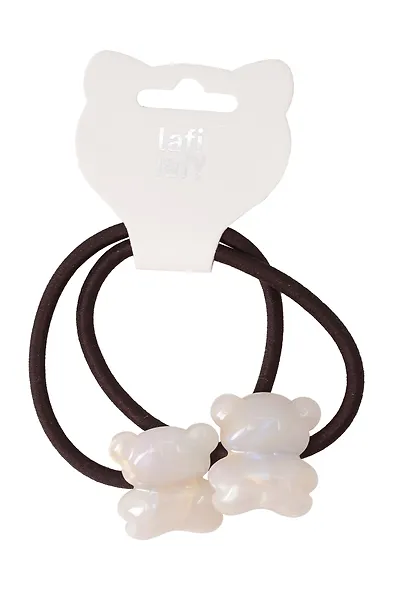 Набор резинок Мишки перламутровые (2шт) (пластик) (5см) (12-Ava-9) (Lafilaf) - фото 1