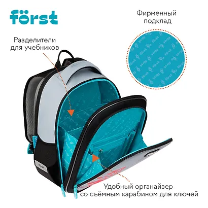 Рюкзак "Invisible Ninja" 3 отделения, 37*28,5*16,5 см, анатомическая спинка - фото 7