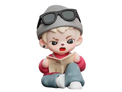 Коллекционная фигурка Молодые дни, серии Райан TNT Space, высота 10-12см, Blind Box, 12-T3012-11 - фото 3