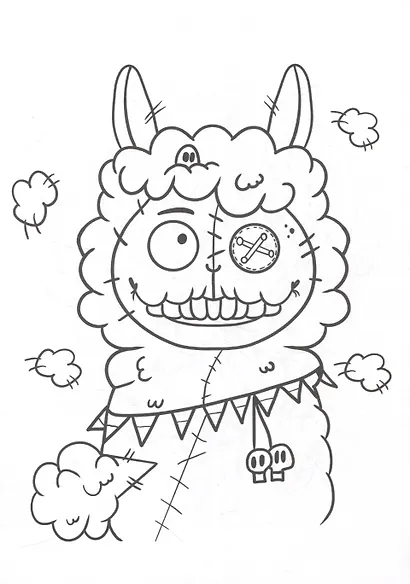 РАСКРАСКА - СТРАШИЛКА. СТРАШНЫЕ НЯШКИ - фото 2