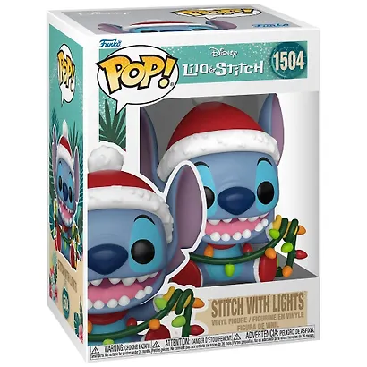 Фигурка Funko POP! Disney Lilo & Stitch Holiday Stitch with Lights (1504) (Fun80038) - фото 2