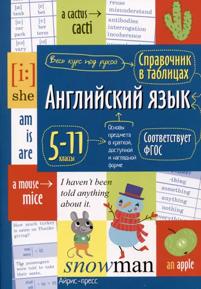 Справочник в таблицах. Английский язык. 5-11 классы - фото 1