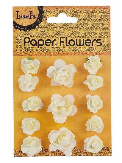 Набор Цветы Paper Flower, 3 +10, молочные и белые (11-21984-B23)+Цветы Paper Flower, 3+ 10, молочные и розовые (11-21984-B22) - фото 6
