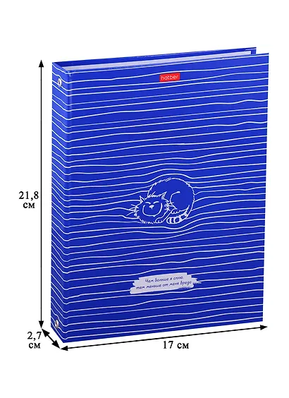 Тетрадь на кольцах в клетку Hatber, Cool cat, 160 листов - фото 3