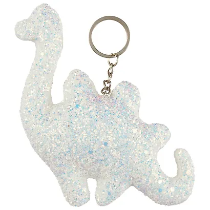 Брелок с блестками Динозаврик (текстиль) - фото 2