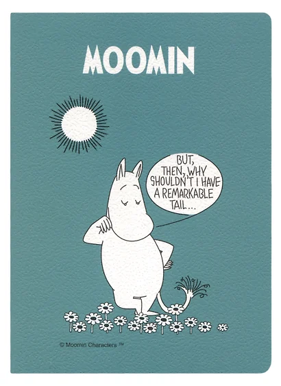 Записная книжка А6 32л кл. MOOMIN "Муми-тролль и хвост" ПВХ-обл. - фото 1