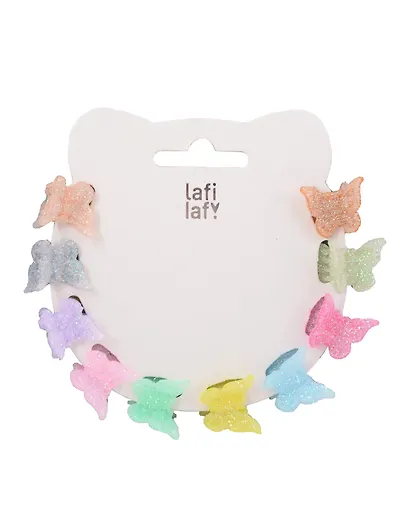 Набор заколок-крабиков mini Бабочки (пастельные оттенки) (10 штук) (1,5 см), Lafilaf - фото 2