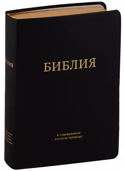 Библия в современном русском переводе (черная) (зол. срез.) (ПИ) (кожа) Кулаков - фото 1