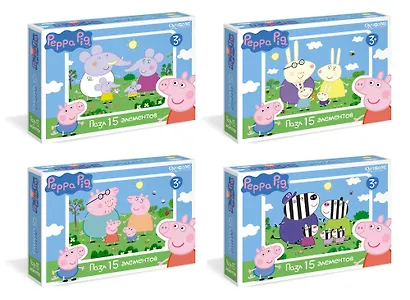 Пазл-мини ORIGAMI Свинка Пеппа 15эл 01593 - фото 2