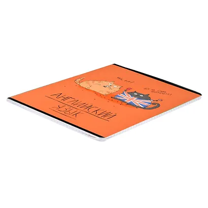 Тетрадь предметная в клетку Феникс+, "Любознательные коты. Английский язык", 48 листов - фото 2