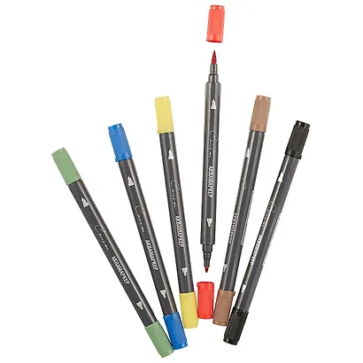 Маркеры акварельные «Сонет», 6 шт, «Основные цвета» - фото 2