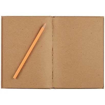 Скетчбук 145*203 80л "Беззаботное настроение" крафт бумага., тв.подложка, резинка - фото 2