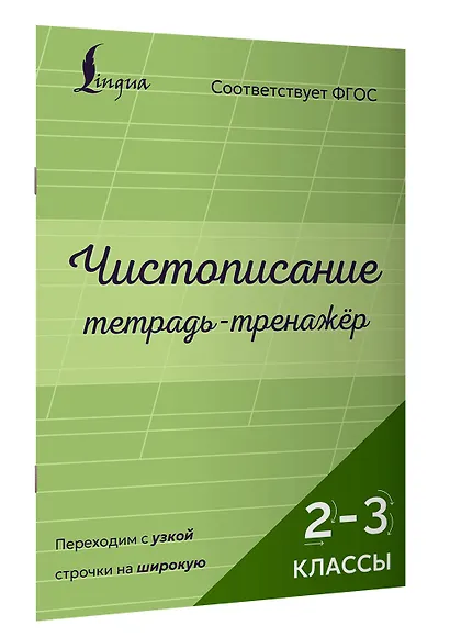 Чистописание: переходим с узкой строчки на широкую. Тетрадь-тренажёр. 2–3 классы - фото 3