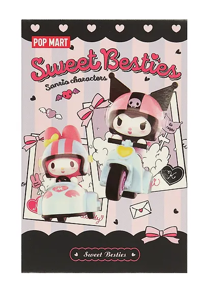 Фигурка коллекционная Pop Mart Sanrio characters Sweet Besties в ассортименте (коробка) (10х8х8) (44268) - фото 2