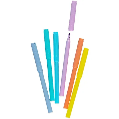 Фломастеры Hatber, Delicato Pastel, 6 цветов - фото 2