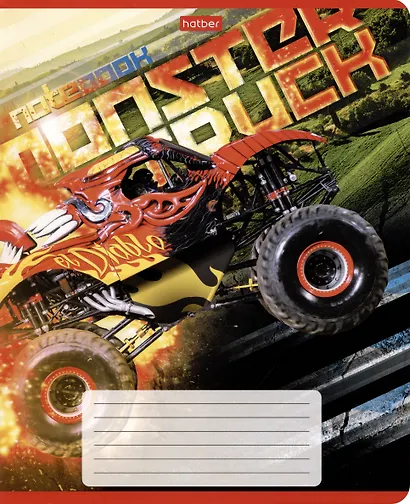 Тетрадь в клетку Hatber, MonsterTruck, 24 листа, в ассортименте - фото 4