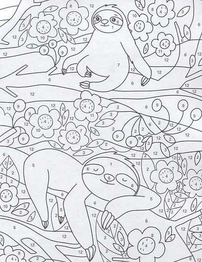 Зверушки. Раскраска по номерам - фото 3