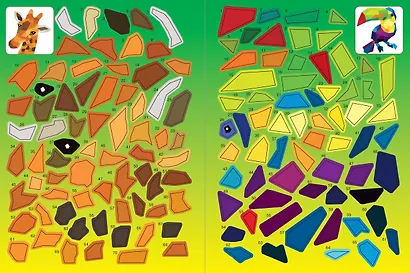 Цветовая симфония. Раскрась наклейками, по номерам, по пикселям, обведи по точкам - фото 15