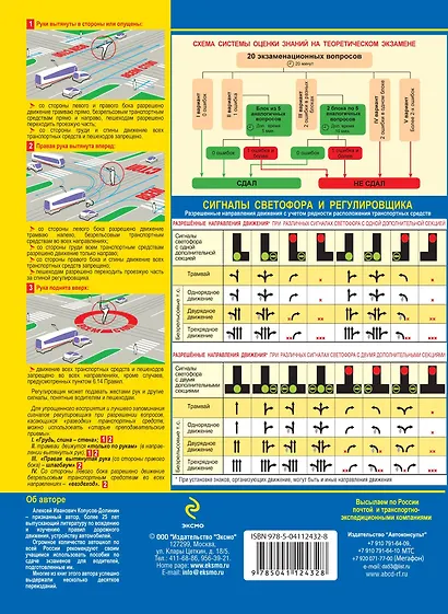 Контрольные экзаменационные билеты ГИБДД РФ для обучающихся и преподавателей авошкол. Категории А, В, M, подкатегории A1. B1. 40 новых экзаменационных билетов - фото 2