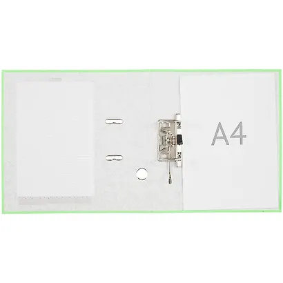 Папка архивная 50мм А4 "Neon арочн.механизм, зеленый - фото 4