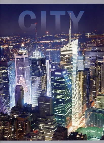 Тетрадь в клетку Listoff, "Ночной город", А4, 80 листов - фото 1
